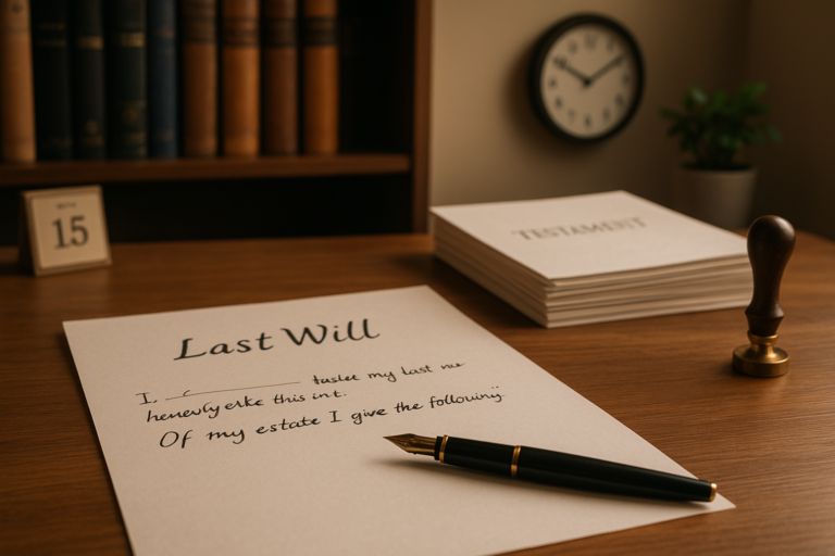 wie kann ich mein testament ändern